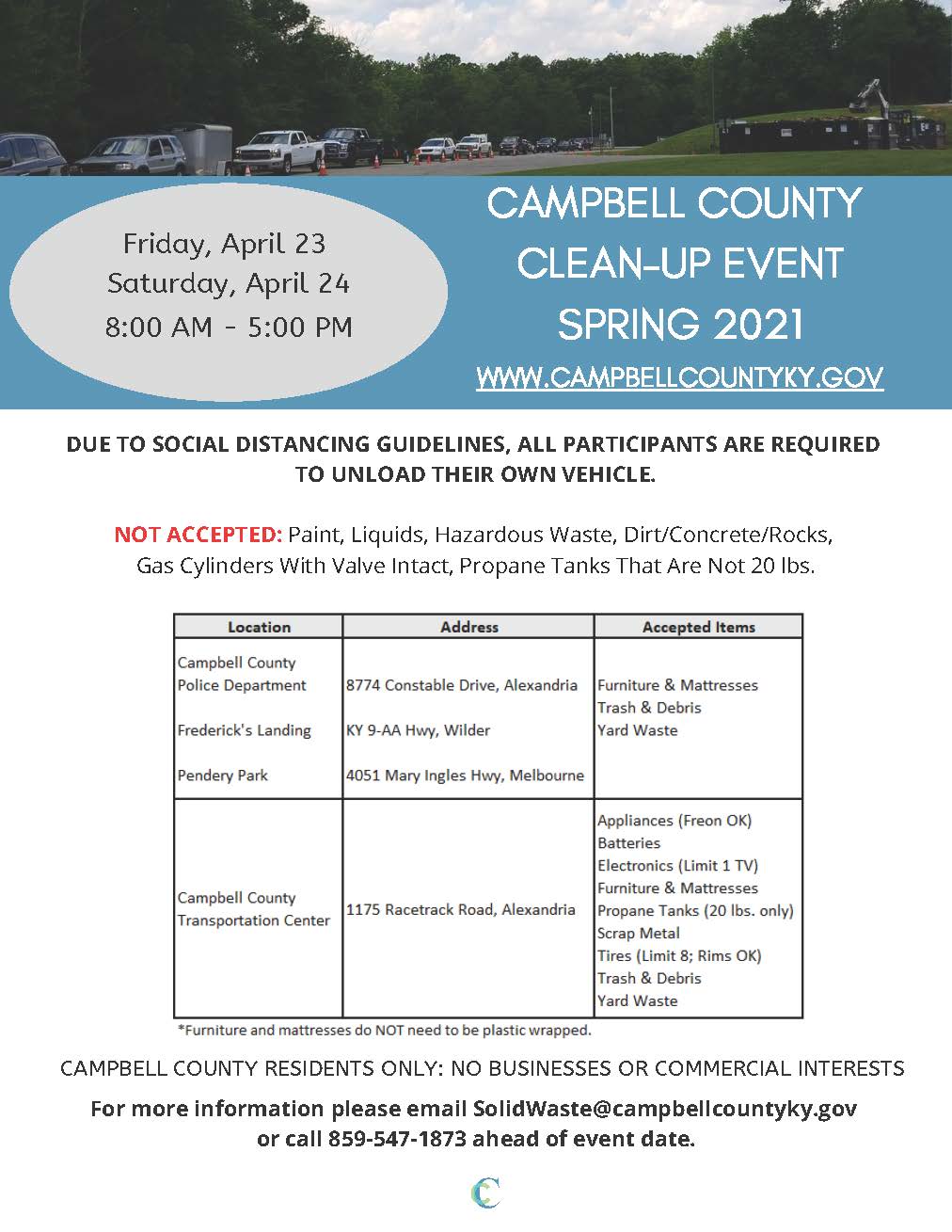 CleanUp Event / Campbell County, Kentucky