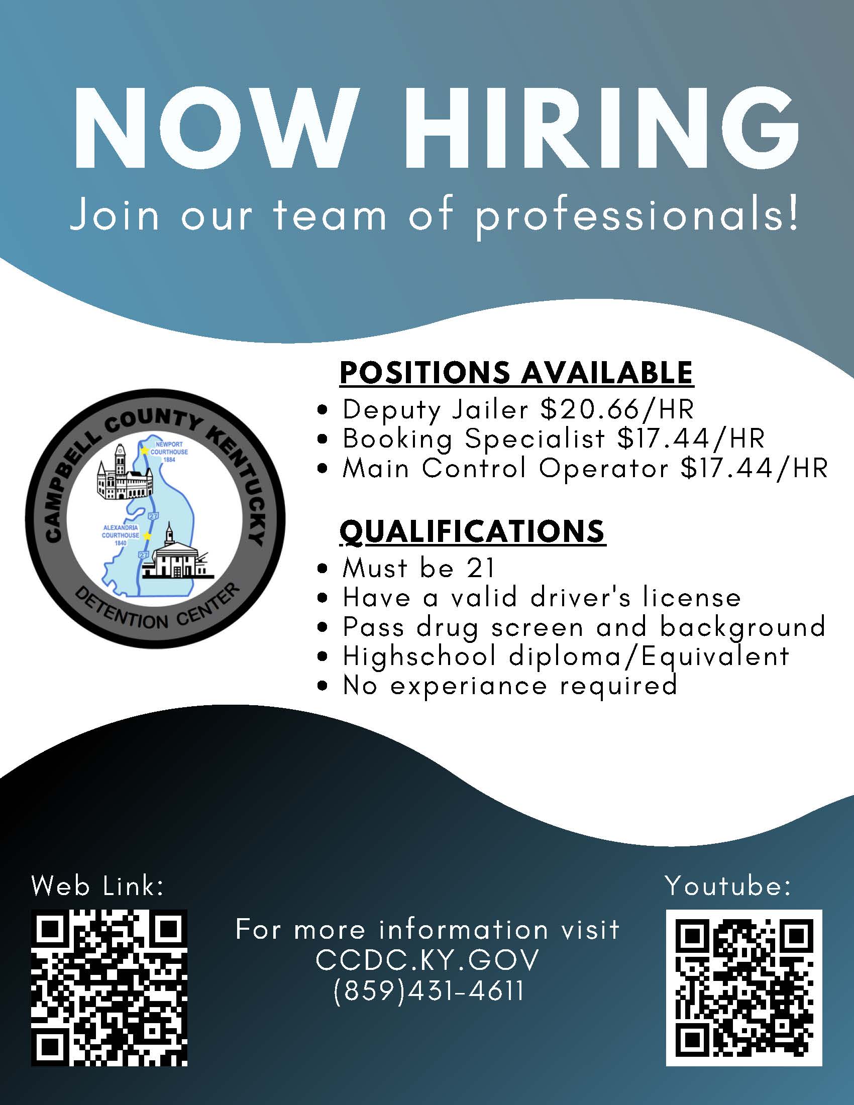 Detention Center Employment Opportunities / Campbell County, Kentucky